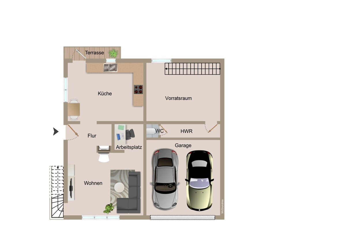 Doppelhaus EG