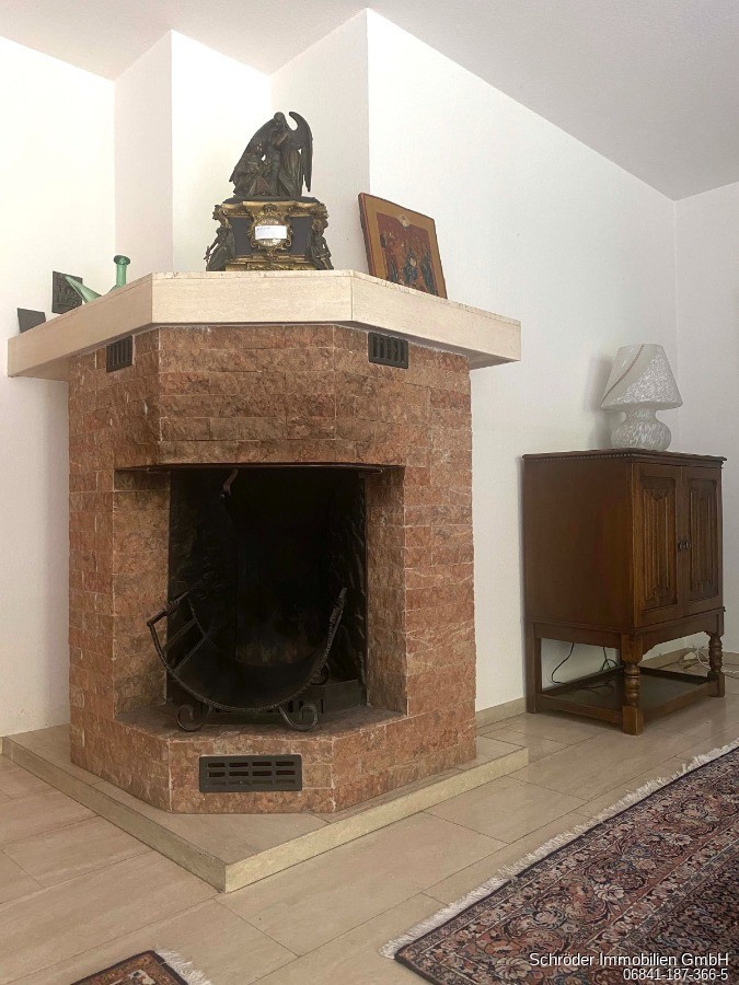 Kamin im Wohnzimmer