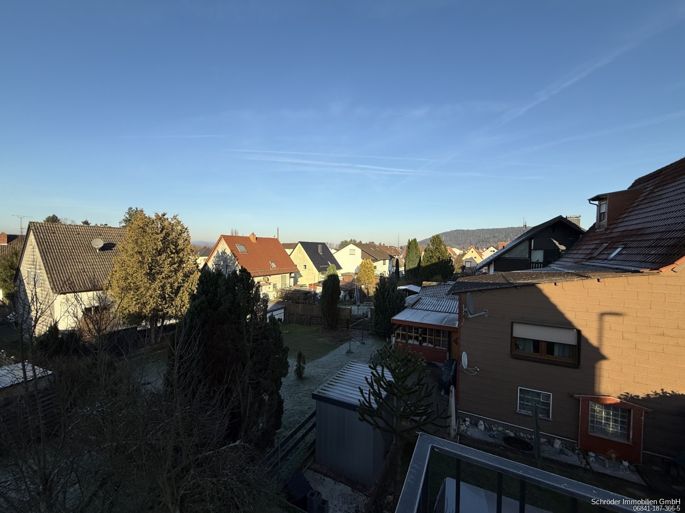 Blick vom Balkon
