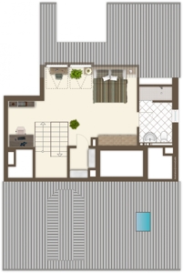 Grundriss 3. Halbetage