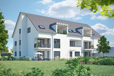 Haus A - C Gartenseite