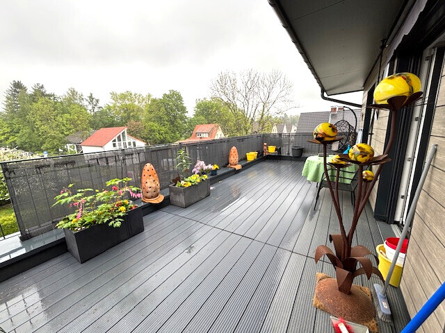 schöne Dachterrasse