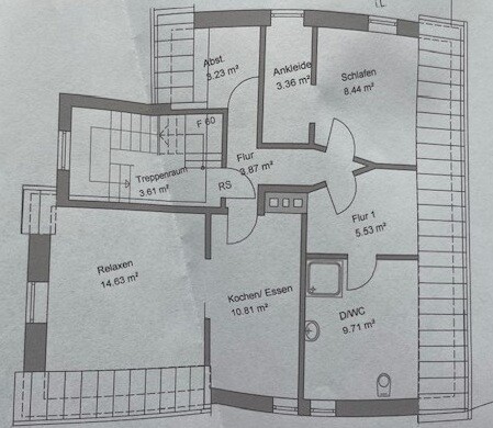 Grundriss Whg 2. OG