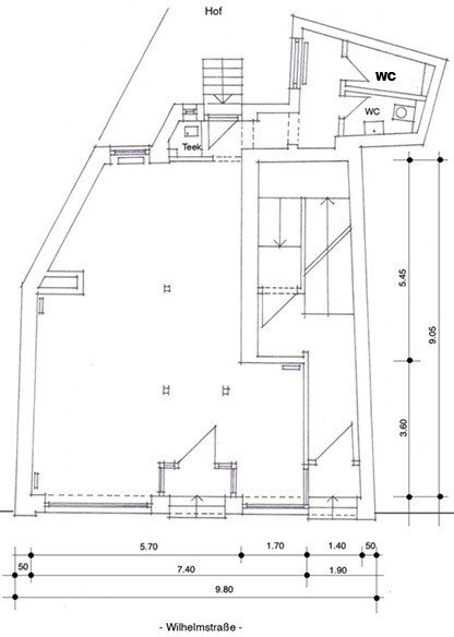 Raumaufteilung Laden