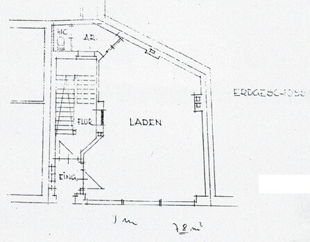 Grundriss Laden