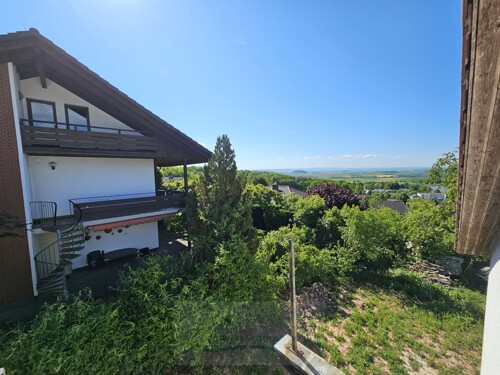 Aussicht vom Balkon im DG