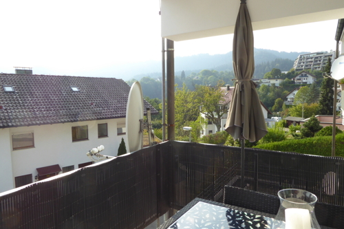 Blick vom Balkon