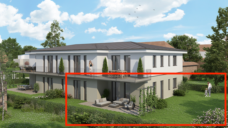 Außenansicht Balkone