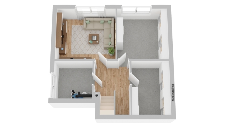 Grundriss 3D- Keller