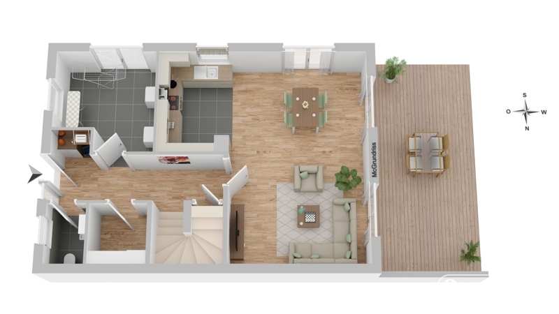 Grundriss DHH EG links