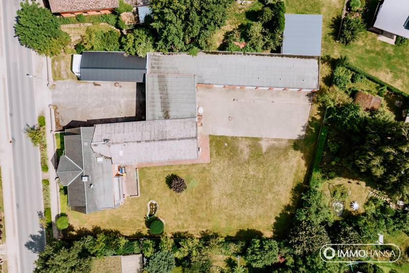 Draufsicht Luftaufnahme 