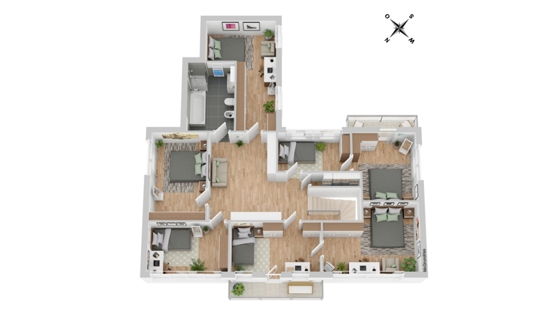 Grundriss DG Wohnhaus