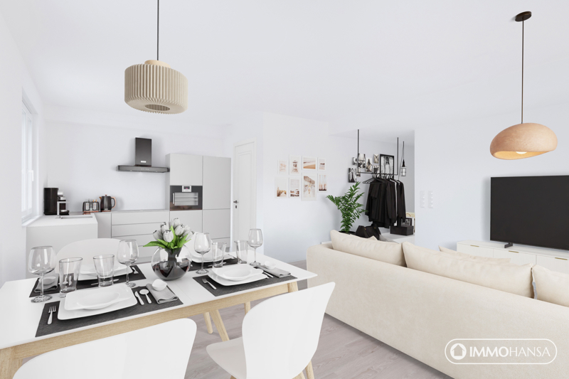 Wohnküchenbereich möbliert