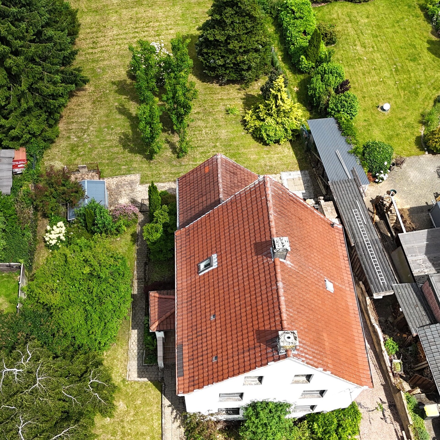 Luftaufnahme Dach