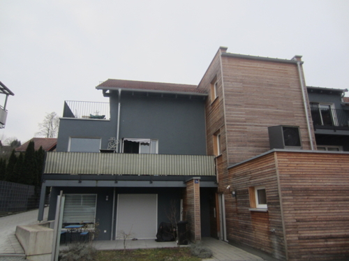 Fasdsade mit Terrasse