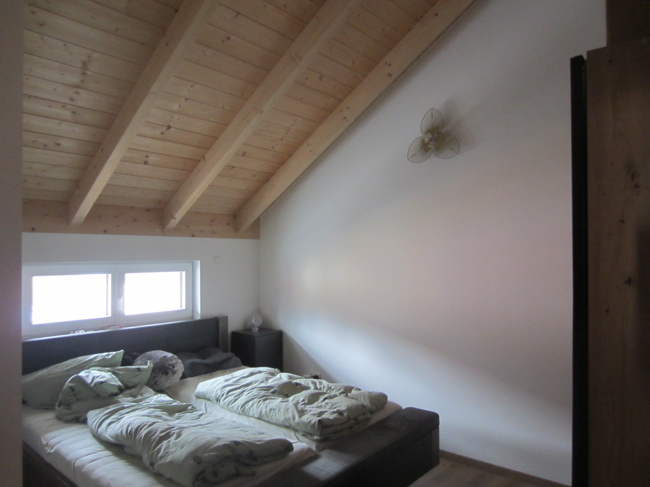 Wunderschöne 2-Zimmerwohnung mit großen Balkon offener Dachstuhl im KfW 55 Standard - Photo 1