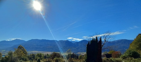 Blick ins Rosental und Karawanken