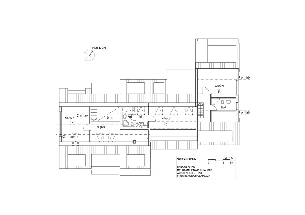 Grundriss Spitzboden