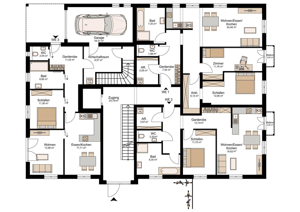 Grundriss EG 