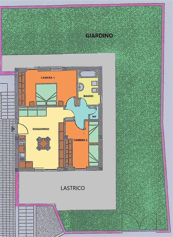 APPARTAMENTO AL PIANO TERRA CON GIARDINO — foto 10