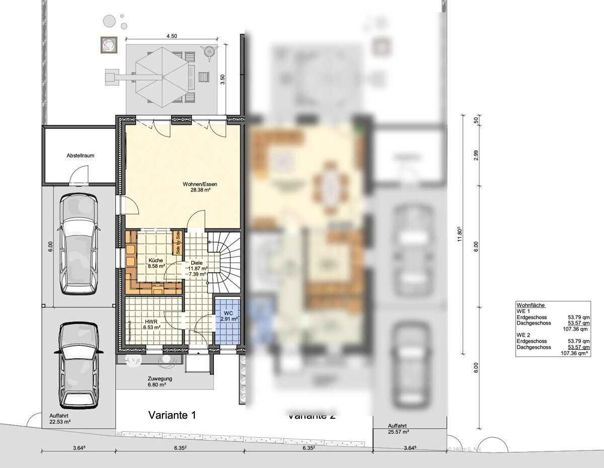 Grundriss EG WE1