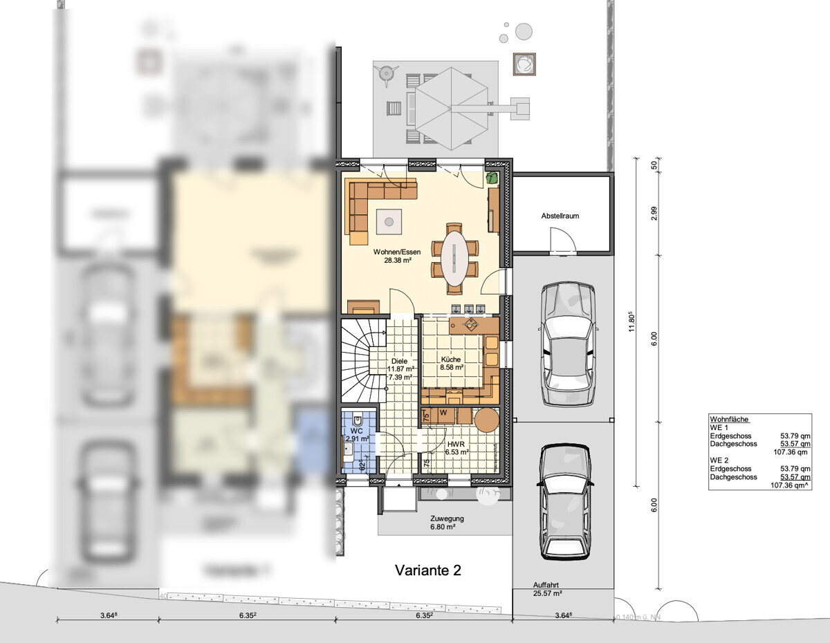 Grundriss EG WE2
