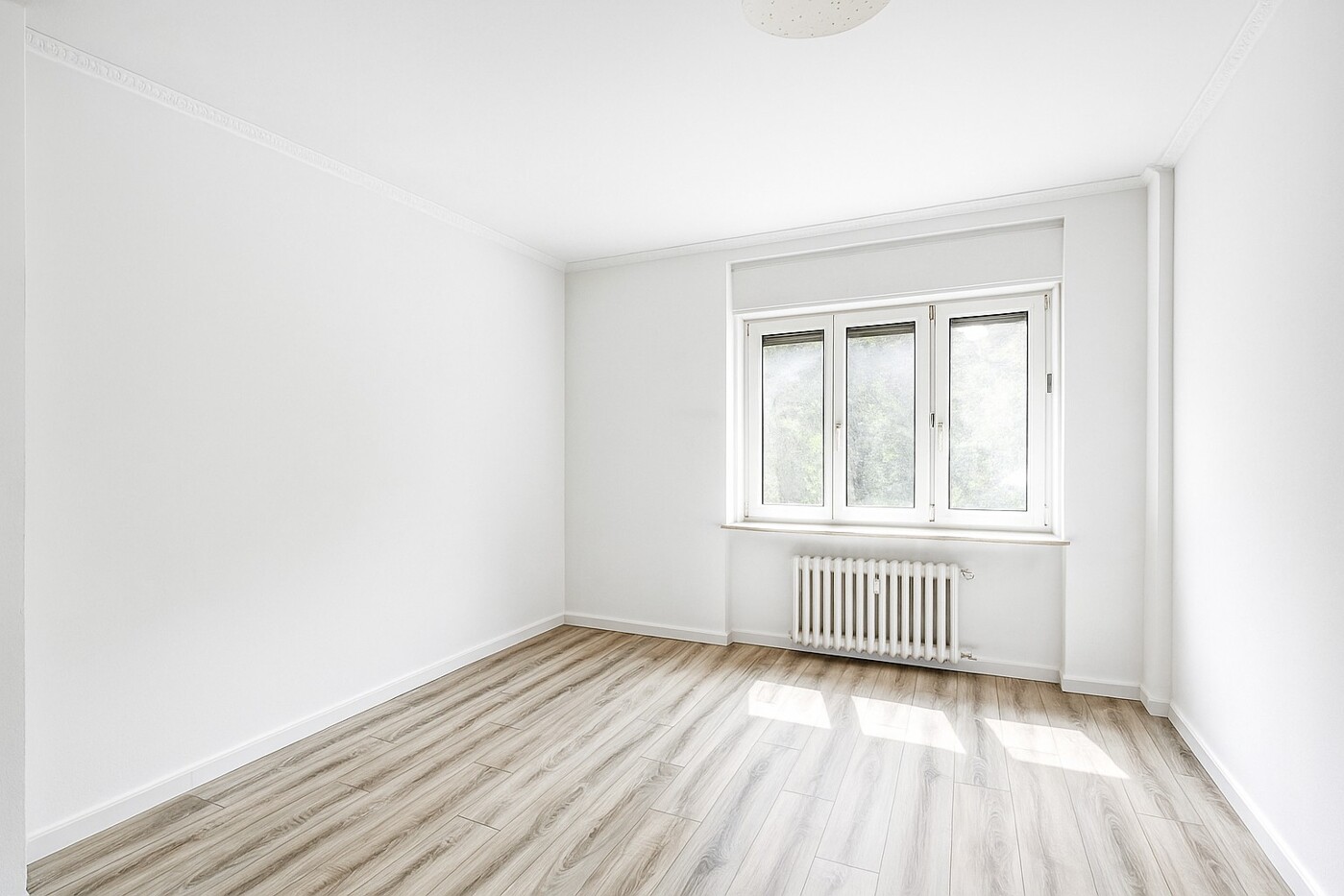 Schlafzimmer leer visualisiert