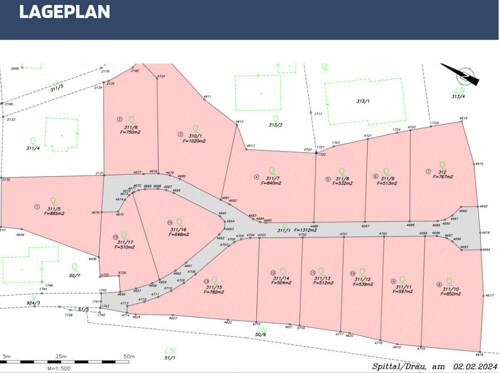 Lageplan Parzellen