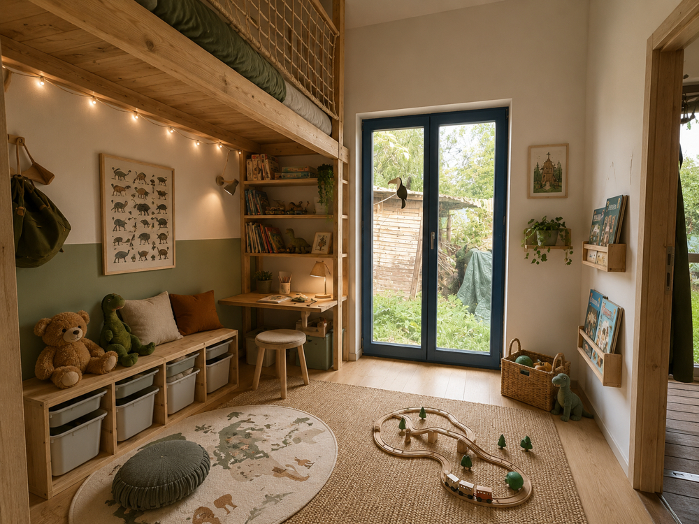 Wohnbeispiel Schlafzimmer 3 KI Generiertes Staging