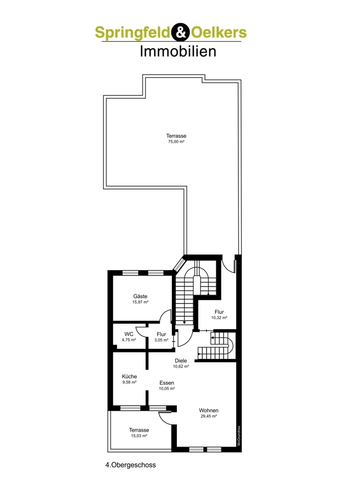 Grundriss 4. OG Penthouse