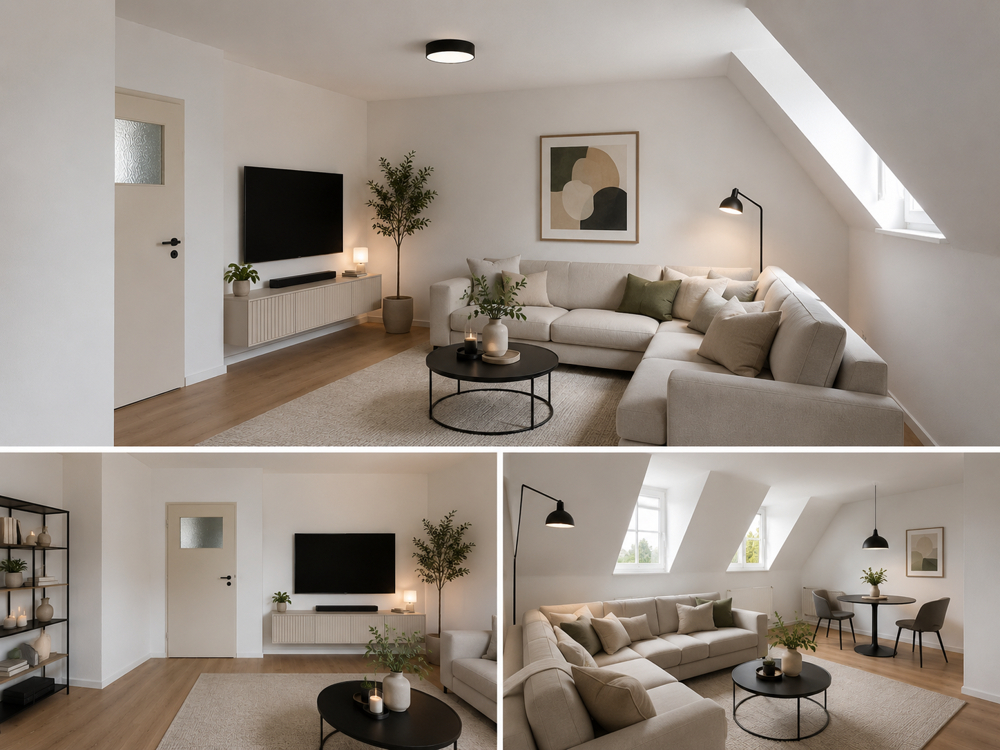 Modernisierungsbeispiel - Wohnzimmer