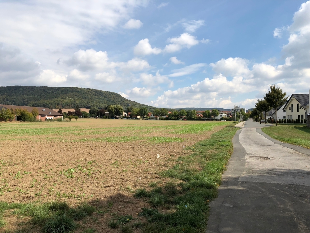 direkt am Neubaugebiet