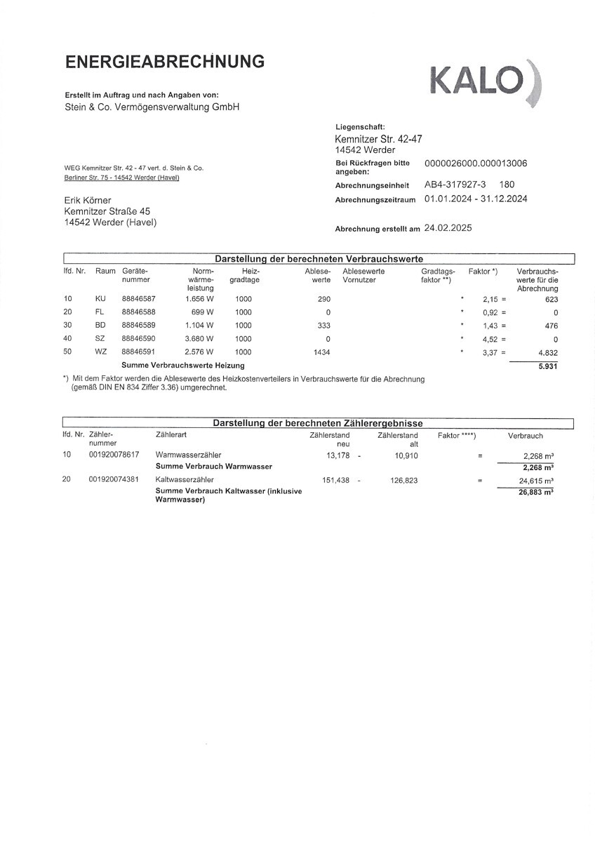 Verbrauchswerte - 2025 (1)
