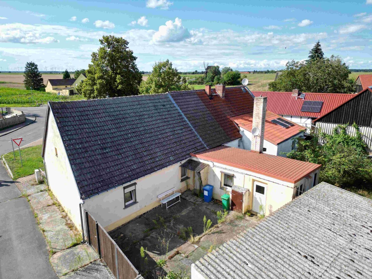 Lufbild - Giebel -u. Hofansicht