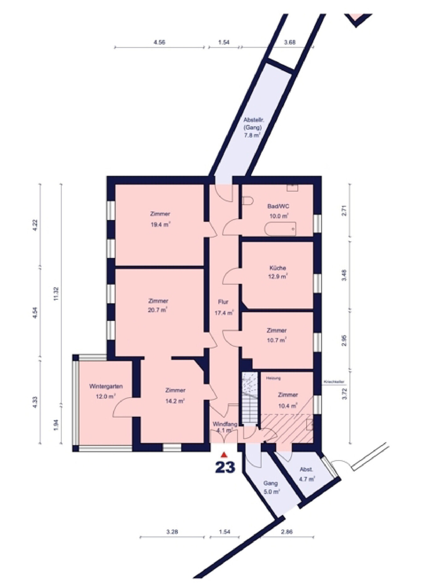 Grundriss Wohnhaus EG