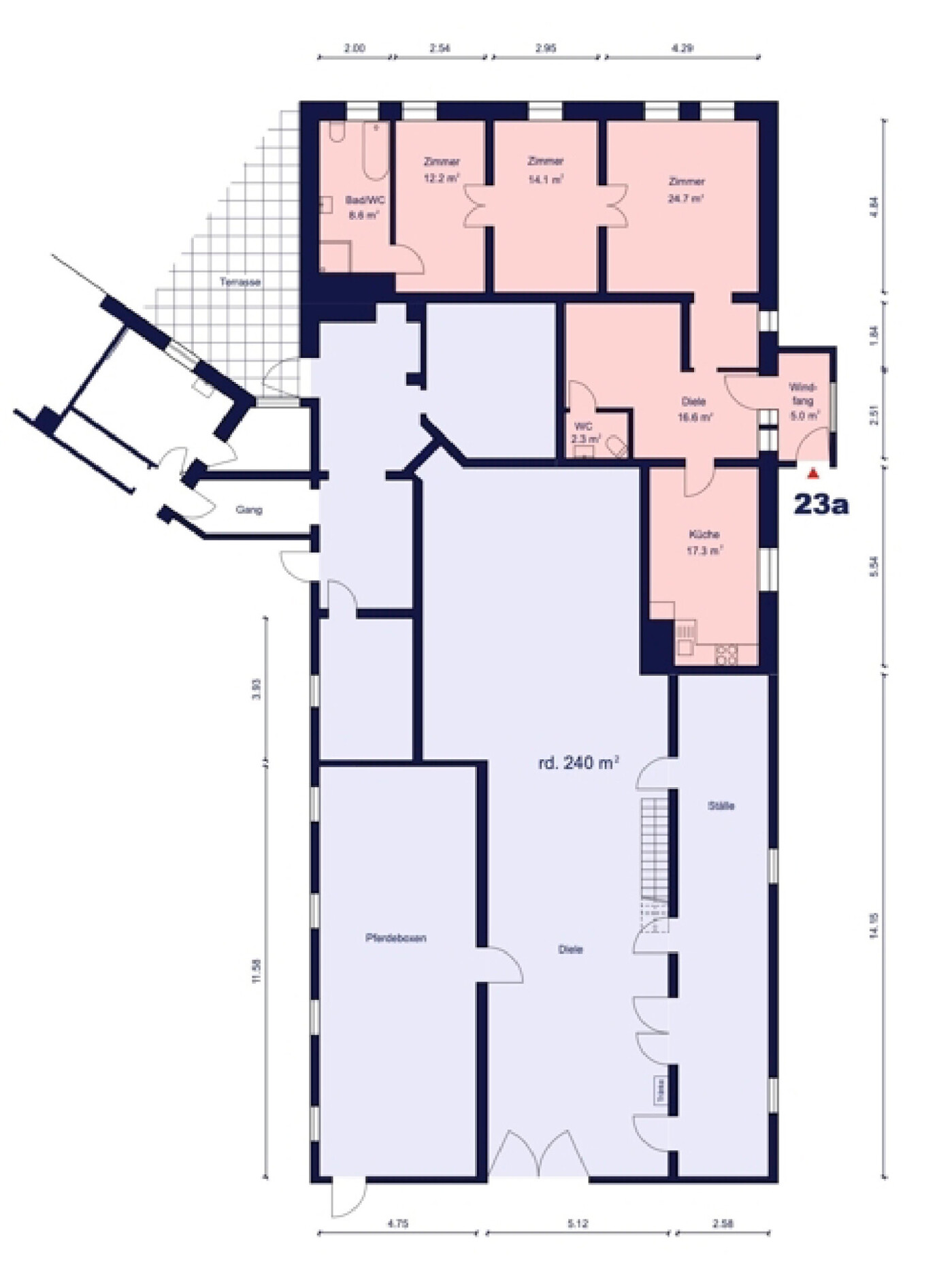 Grundriss Bauernhaus EG