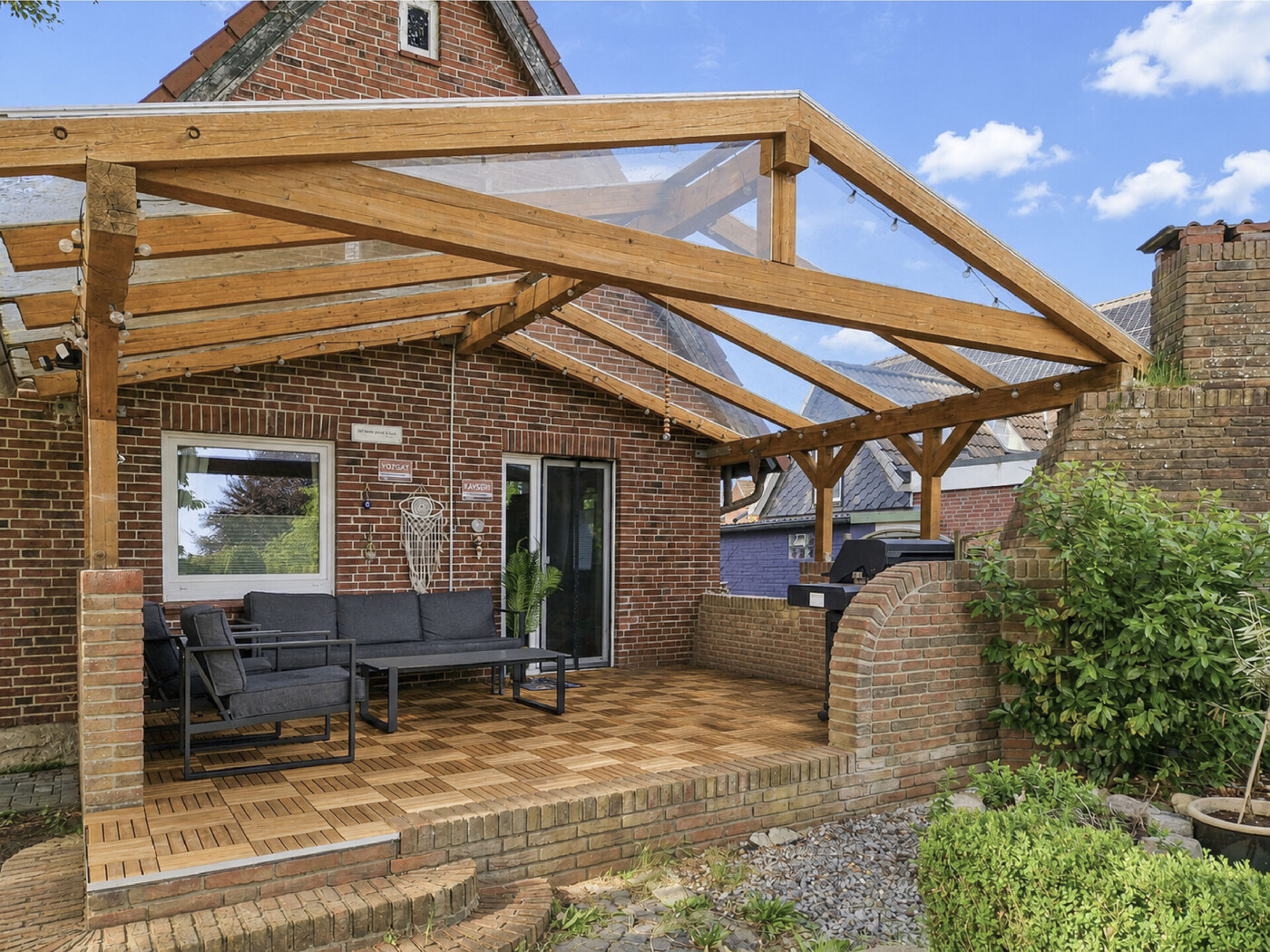 Überdachte Terrasse