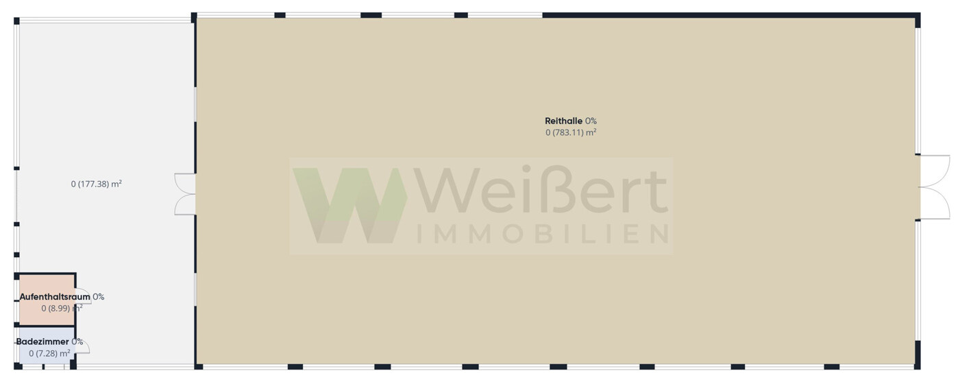 Grundriss Reithalle