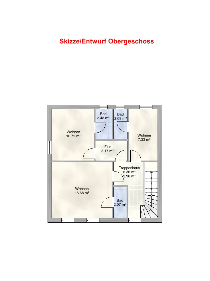 Grundriss Obergeschoss