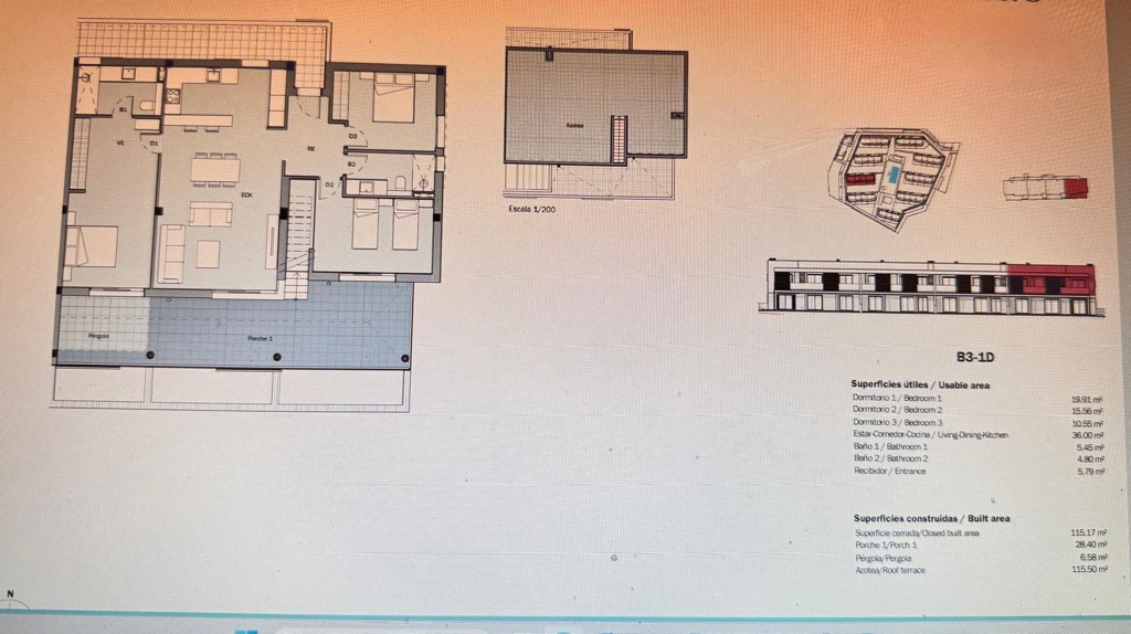 Plan Penthaus ohne roof