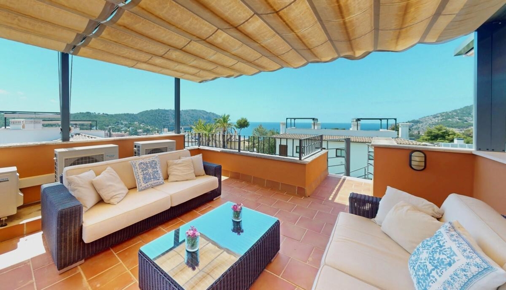 Dachterrasse mit Meerblick