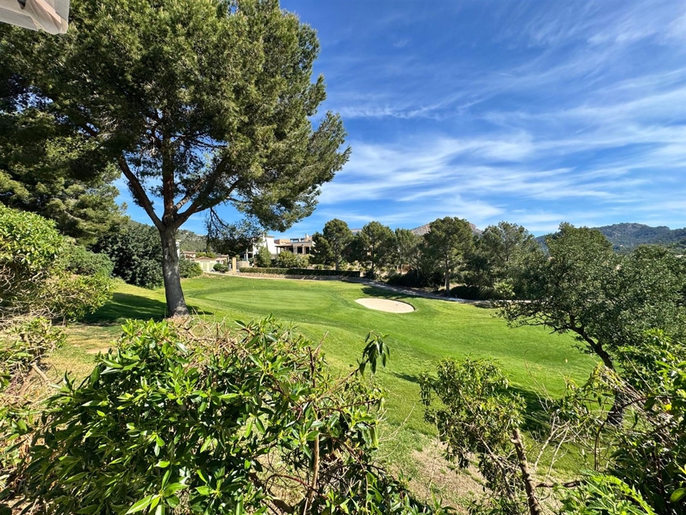 Blick auf den Golfplatz