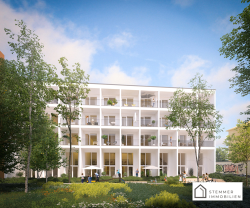 Wohnen südlich des Stadtparks_Ansicht Hof