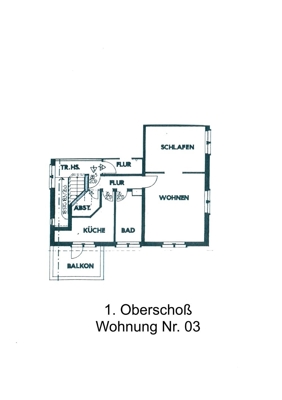 1. Obergeschoß Wohnung Nr. 03