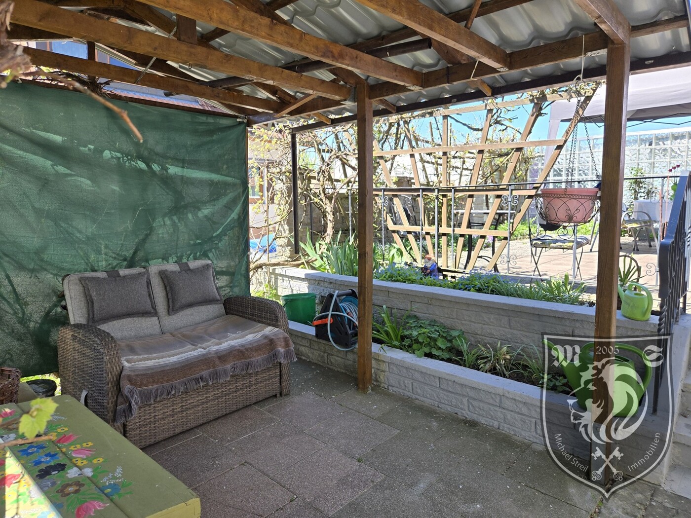 Überdachung im Garten