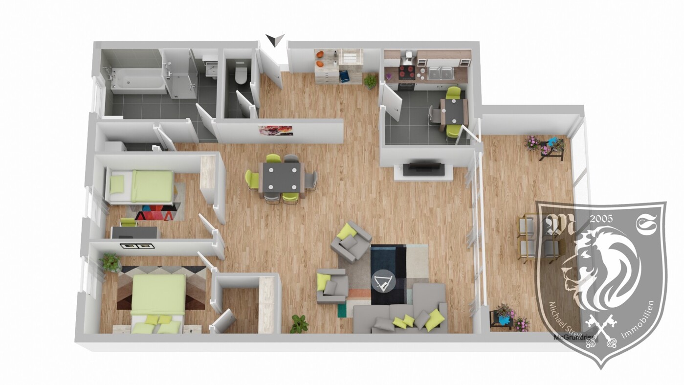 Beispiel Grundriss für Wohnung