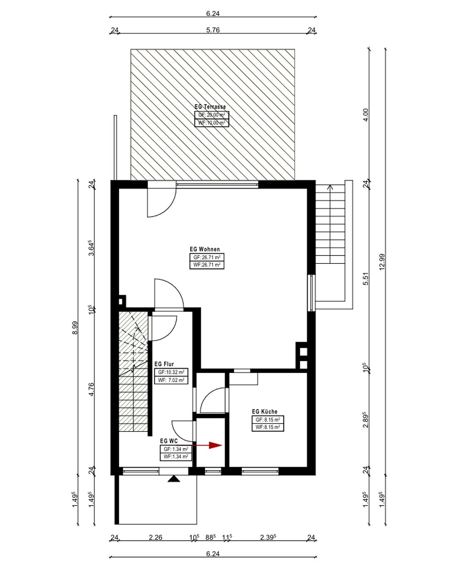 Grundriss Erdgeschoß