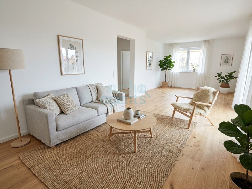 Wohnzimmer gestaged