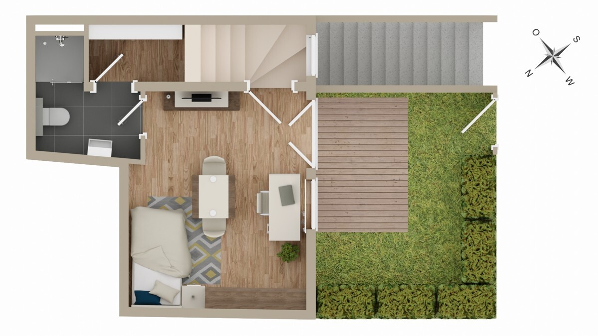 Grundriss Wohnung 1 EG