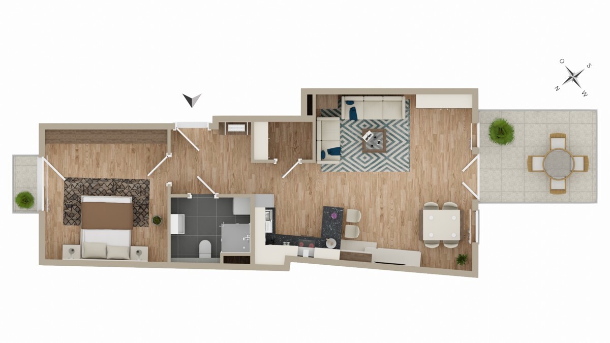 Grundriss Wohnung 5